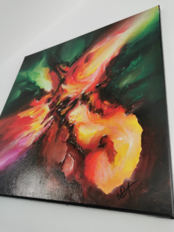 Tableau abstrait acrylique 60x60cm Sem36.2023 – Image 2