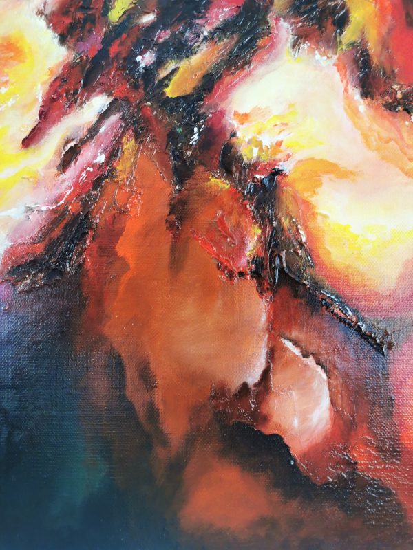 Tableau abstrait acrylique 60x60cm Sem36.2023 – Image 4
