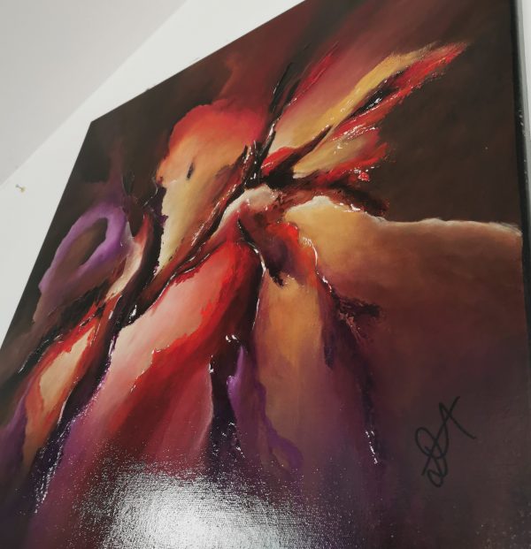 Tableau abstrait acrylique 60x60cm Sem33.2023 – Image 2