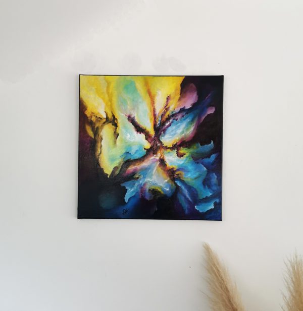 Tableau abstrait acrylique 60x60cm Sem38.2023 – Image 5