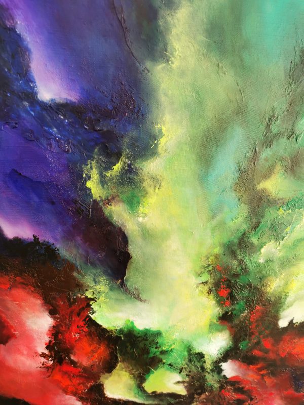Tableau abstrait acrylique 80x80cm Sem42.2023 – Image 4