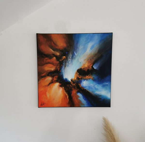 Tableau abstrait acrylique 60x60cm Sem46.2023 – Image 2