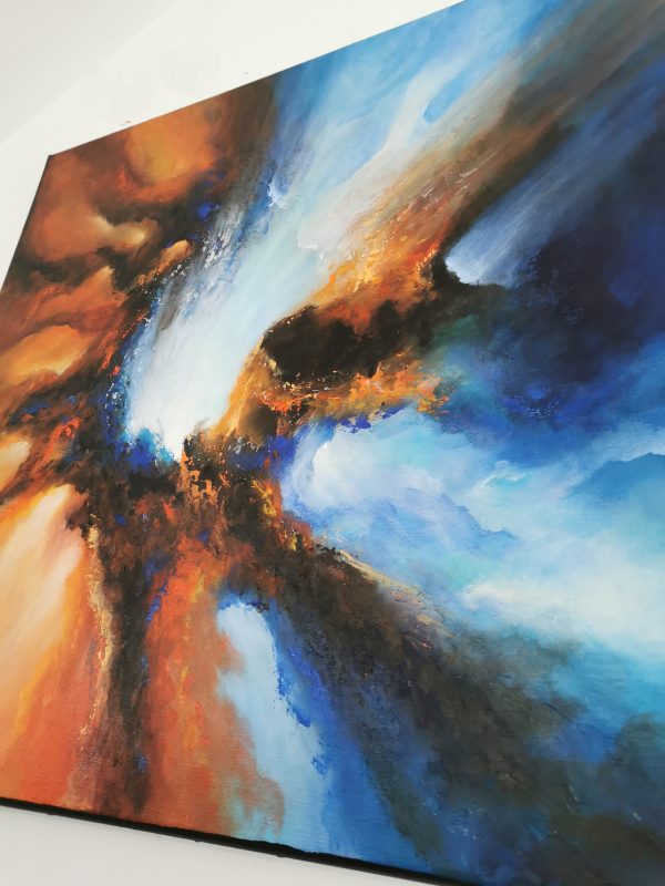 Tableau abstrait acrylique 60x60cm Sem46.2023 – Image 4