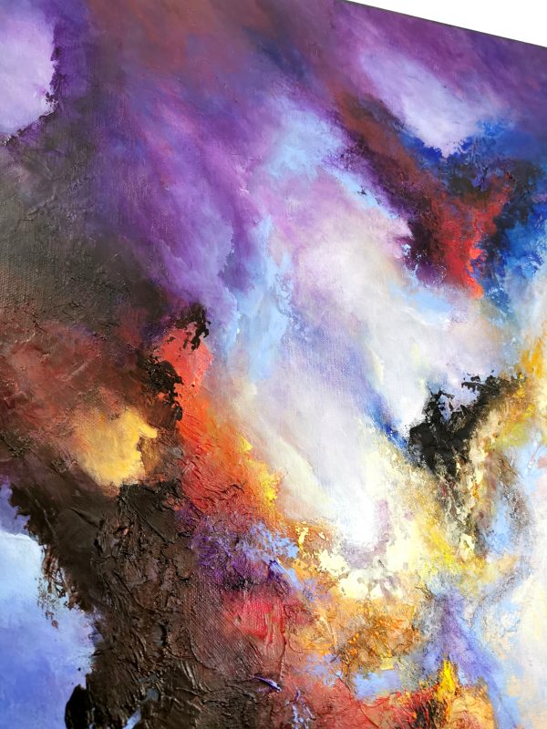 Tableau d'art abstrait acrylique 60x60cm Sem3(2).2024 – Image 3