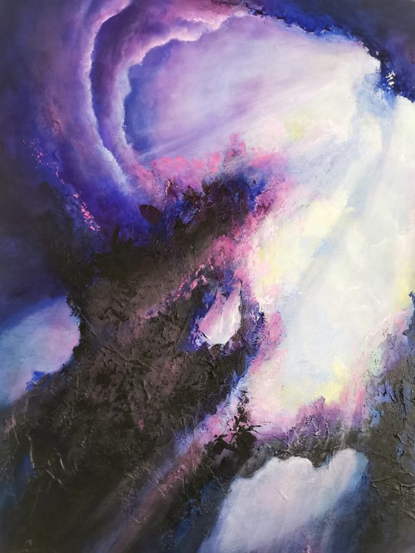 Tableau abstrait acrylique 60x60cm Sem5(2).2024 – Image 3