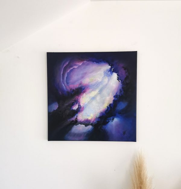 Tableau abstrait acrylique 60x60cm Sem5(2).2024 – Image 4
