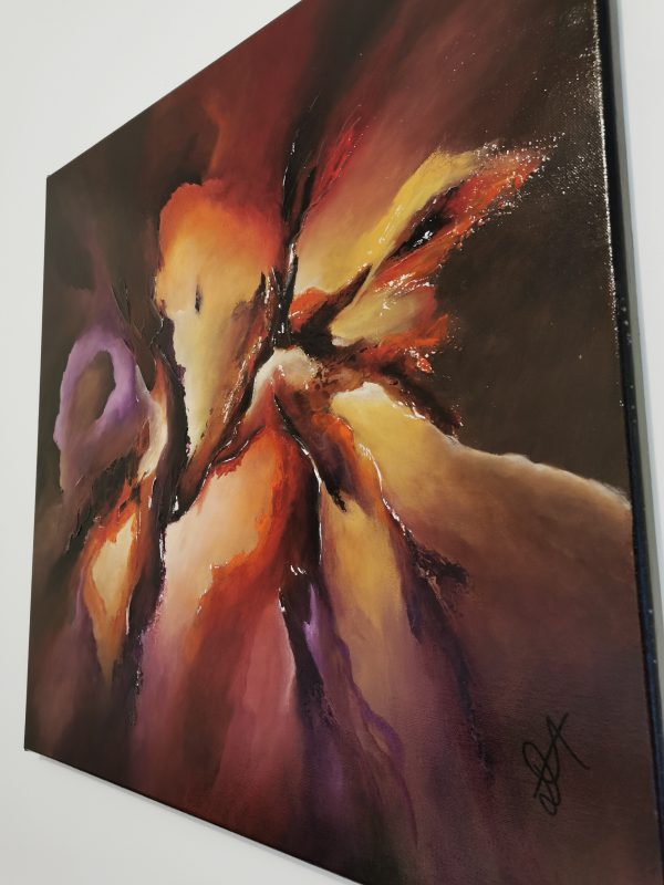 Tableau abstrait acrylique 60x60cm Sem33.2023 – Image 4