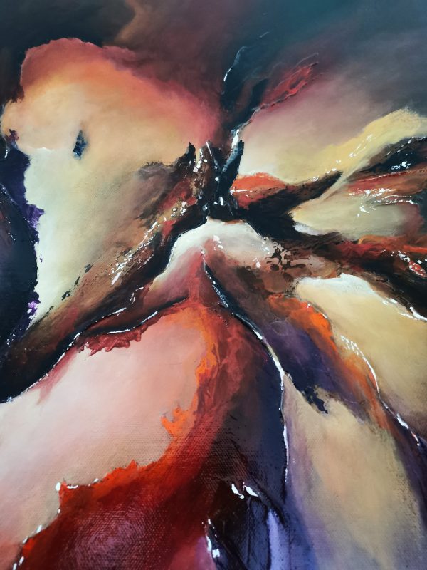 Tableau abstrait acrylique 60x60cm Sem33.2023 – Image 5