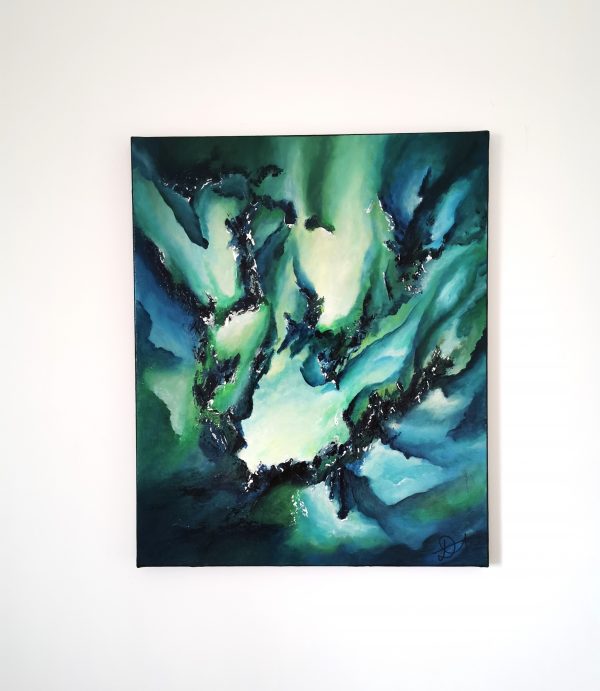 Tableau abstrait acrylique 50x60cm Sem34.2023 – Image 3