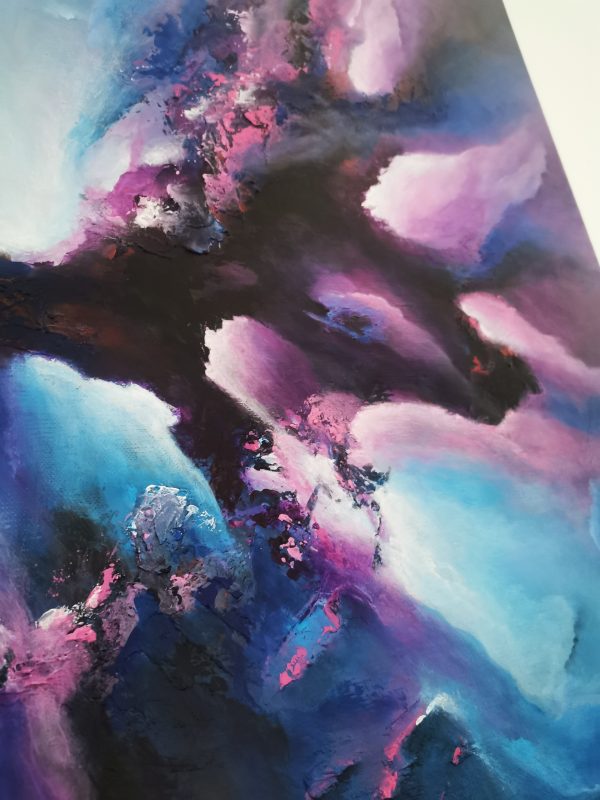 Tableau d'art abstrait acrylique 60x60cm Sem47.2023 – Image 4