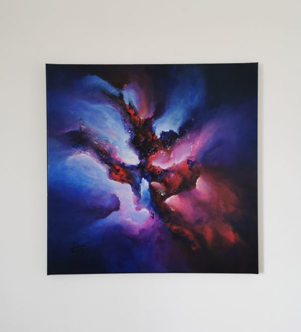 Tableau abstrait acrylique 60x60cm Sem53.2023 – Image 5