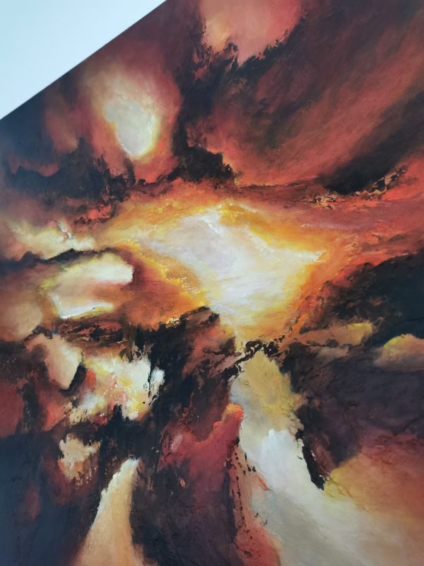 Tableau d'art abstrait acrylique 60x60cm Sem4.2024 – Image 6