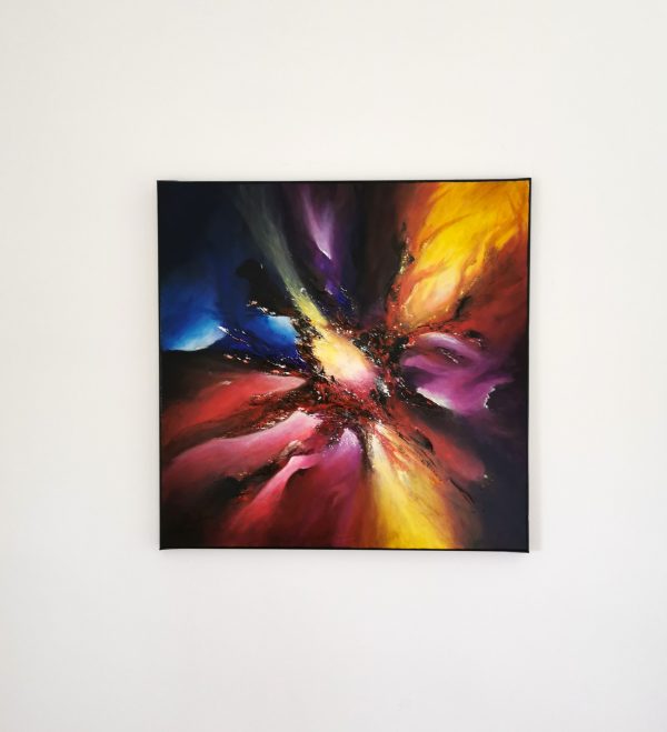 Tableau abstrait acrylique 60x60cm Sem26.2023 – Image 5