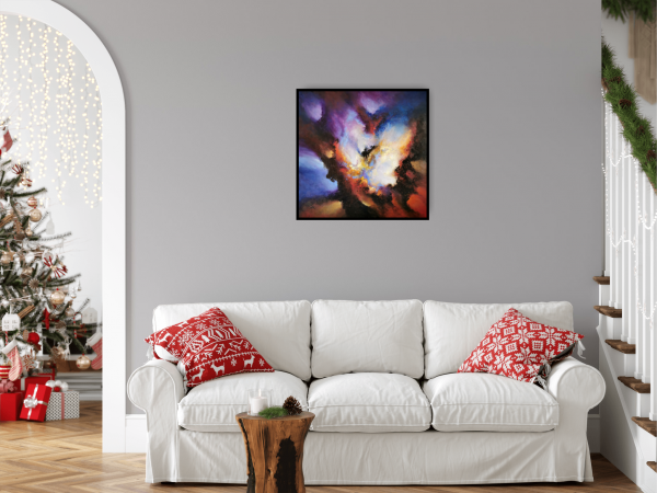 Tableau d'art abstrait acrylique 60x60cm Sem3(2).2024 – Image 5