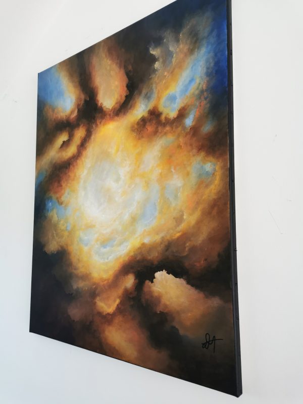 Tableau d'art abstrait acrylique 81x65cm Sem19.2024 – Image 4