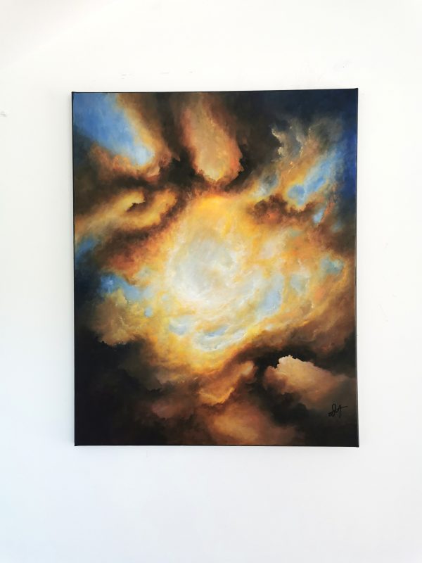 Tableau d'art abstrait acrylique 81x65cm Sem19.2024 – Image 5