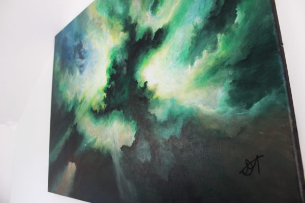 Tableau d'art abstrait acrylique 81x60cm Sem20.2024 – Image 6