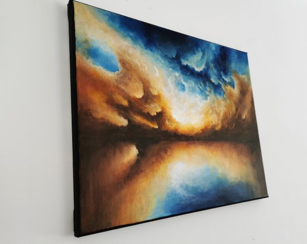 Tableau d'art abstrait acrylique 38x46cm Sem23.2024 – Image 4