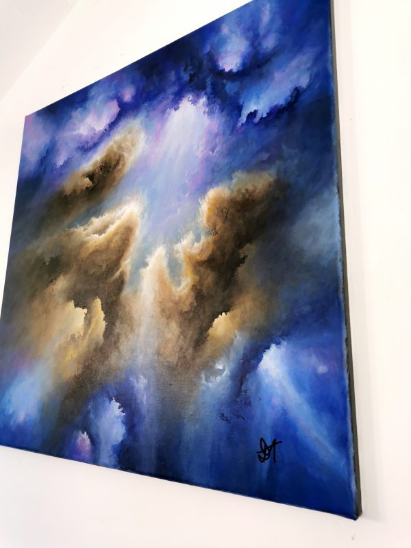Tableau d'art abstrait acrylique 60x60cm Sem27.2024 – Image 5
