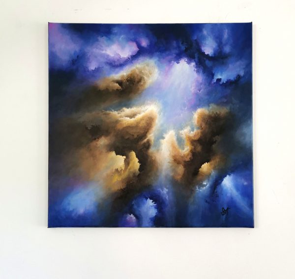 Tableau d'art abstrait acrylique 60x60cm Sem27.2024 – Image 4