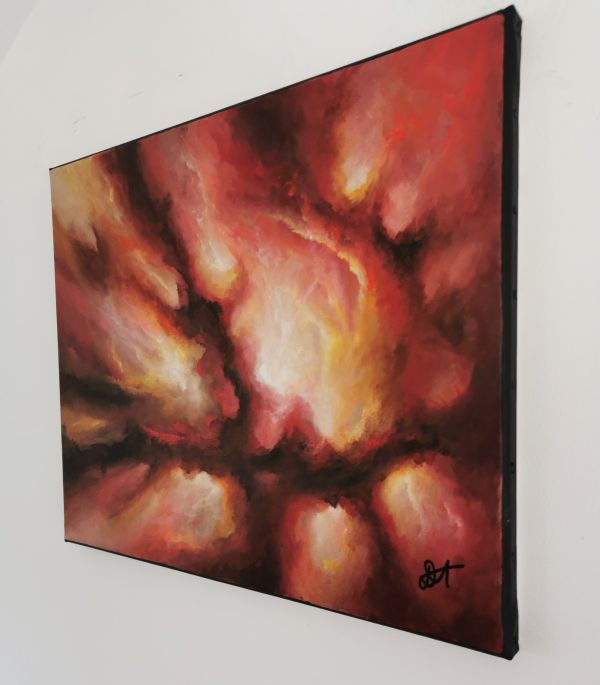 Tableau d'art abstrait acrylique 38x46cm Sem30.2024 – Image 5