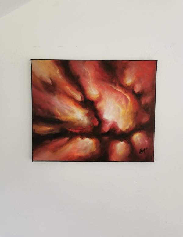 Tableau d'art abstrait acrylique 38x46cm Sem30.2024 – Image 3