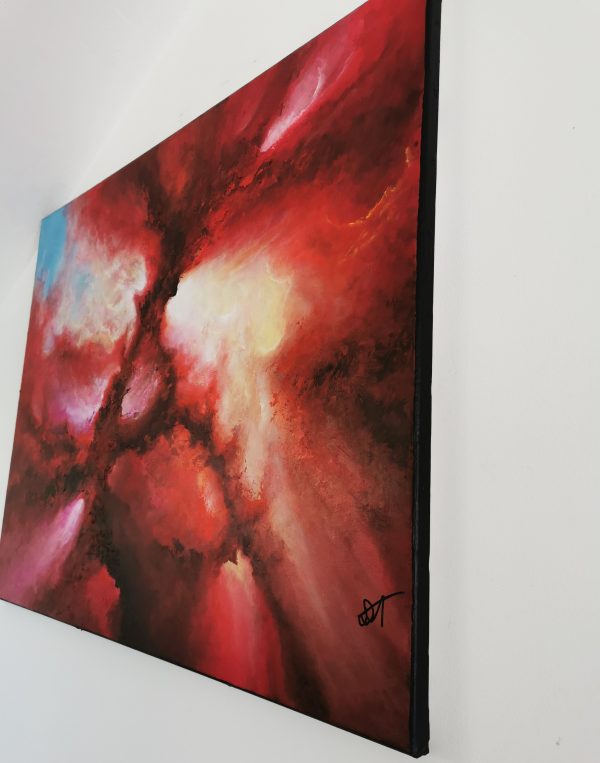 Tableau d'art abstrait acrylique 81x65cm Sem35.2024 – Image 3