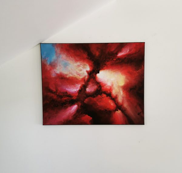 Tableau d'art abstrait acrylique 81x65cm Sem35.2024 – Image 5